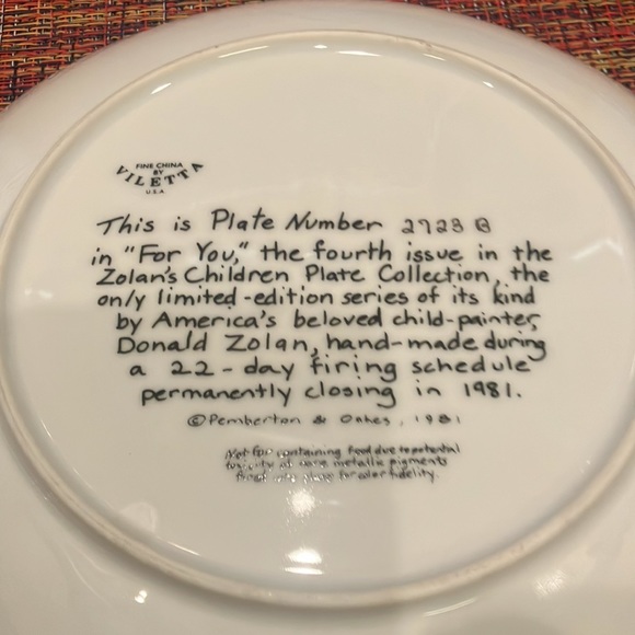 Viletta Vintage three plates - Picture 4 of 7